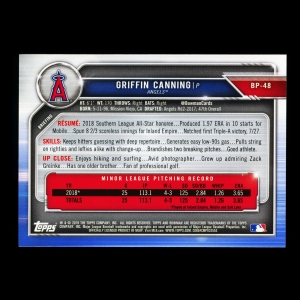 Griffin Canning 2019 Bowman Prospects Angels