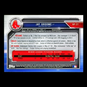 Jay Groome 2019 Bowman Prospects Red Sox