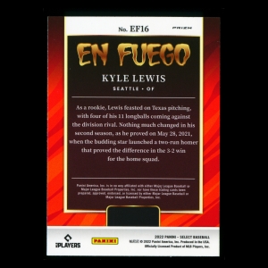 Kyle Lewis 2022 Select En Fuego Holo Mariners