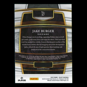 Jake Burger RC 2022 Select Rookie White Sox