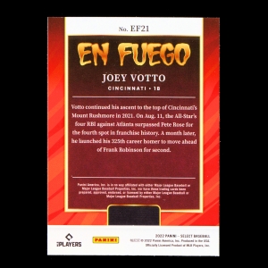 Joey Votto 2022 Select En Fuego Reds