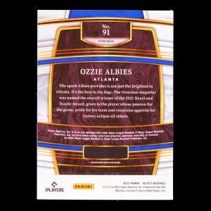 Ozzie Albies 2022 Select Holo Braves