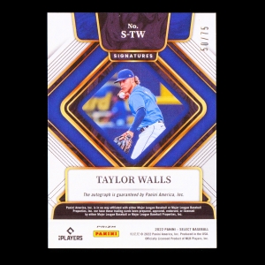 Taylor Walls 2022 Select Signatures Holo Rays 50/75