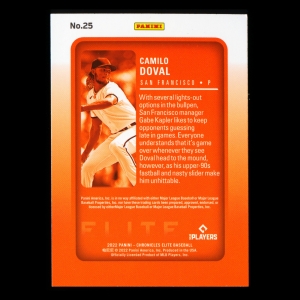 Camilo Doval RC 2022 Elite Rookie Giants