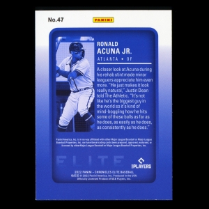 Ronald Acuna Jr. 2022 Elite Braves