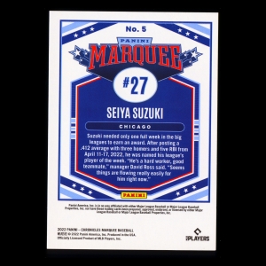 Seiya Suzuki RC 2022 Marquee Rookie Cubs