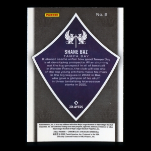 Shane Baz RC 2022 Crusade Rookie Rays