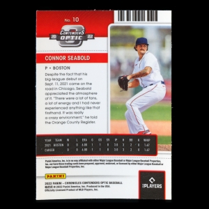 Connor Seabold RC 2022 Contenders Optic Rookie Red Sox