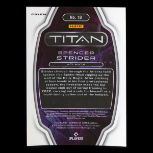 Spencer Strider RC 2022 Titan Rookie Holo Braves