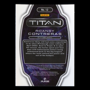 Roansy Contreras RC 2022 Titan Rookie Pirates