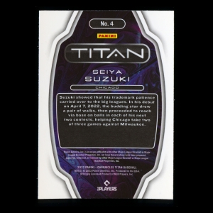 Seiya Suzuki RC 2022 Titan Rookie Cubs