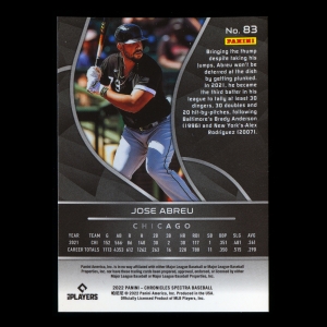 Jose Abreu 2022 Spectra White Sox