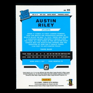 Austin Riley RR RC 2019 Donruss Optic Rookie Braves