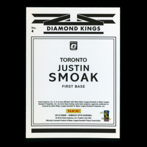 Justin Smoak 2019 Donruss Optic Diamond Kings Blue Jays