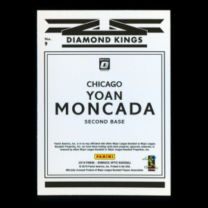 Yoan Moncada 2019 Donruss Optic Diamond Kings White Sox