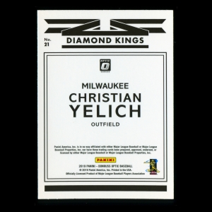 Christian Yelich  2019 Donruss Optic Diamond Kings Brewers