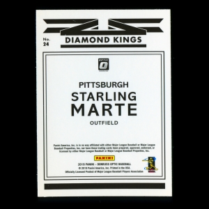 Starling Marte 2019 Donruss Optic Diamond Kings Pirates