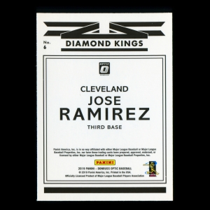 Jose Ramirez 2019 Donruss Optic Diamond Kings Guardians
