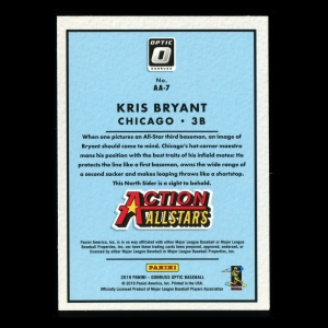 Kris Bryant 2019 Donruss Optic Action All-Stars Cubs