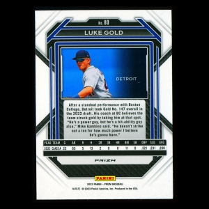 Luke Gold 2023 Panini Prizm Silver Tigers