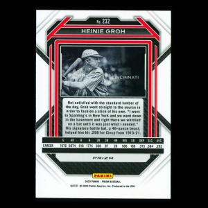 Heinie Groh 2023 Panini Prizm Silver Reds