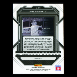 Luis Aparicio 2023 Panini Prizm Silver White Sox