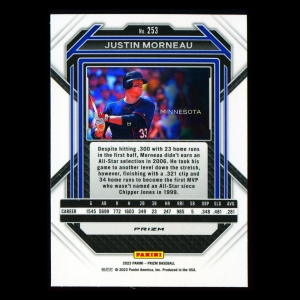 Justin Morneau 2023 Panini Prizm Pulsar Twins
