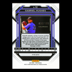 Gabriel Hughes 2023 Panini Prizm Red Rockies 036/199