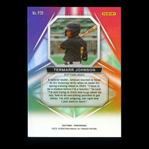Termarr Johnson 2023 Panini Prizm Prizmatic Pirates