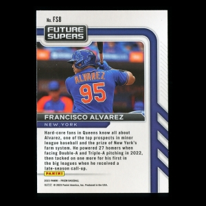 Francisco Alvarez 2023 Panini Prizm Future Supers Mets