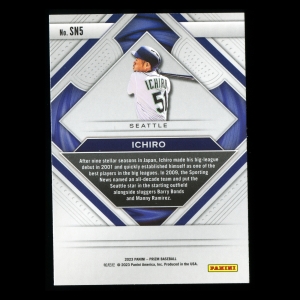 Ichiro 2023 Panini Prizm Second to None Mariners