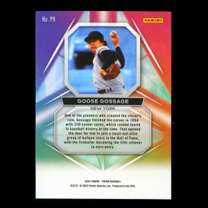 Goose Gossage 2023 Panini Prizm Prizmatic Yankees