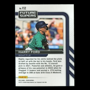 Harry Ford 2023 Panini Prizm Future Supers Mariners