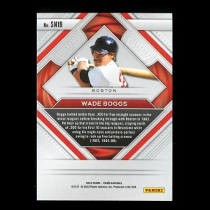 Wade Boggs 2023 Panini Prizm Second to None Red Sox