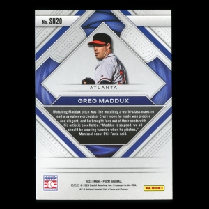 Greg Maddux 2023 Panini Prizm Second to None Braves