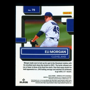 Eli Morgan RR RC 2022 Donruss Optic Rated Rookie Guardians