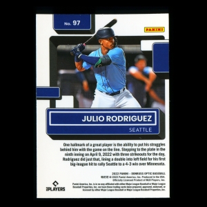 Julio Rodriguez RR RC 2022 Donruss Optic Rated Rookie Mariners