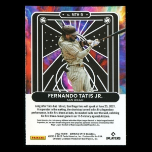 Fernando Tatis Jr. 2022 Donruss Optic Mythical Padres