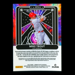 Mike Trout 2022 Donruss Optic Mythical Angels