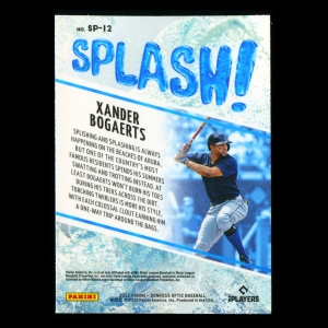 Xander Bogaerts 2022 Donruss Optic Splash Red Sox