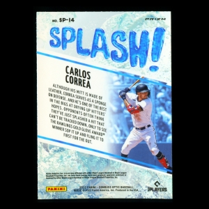 Carlos Correa 2022 Donruss Optic Holo Splash Twins