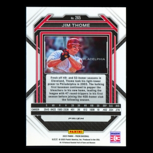 Jim Thome 2023 Panini Prizm Silver Phillies