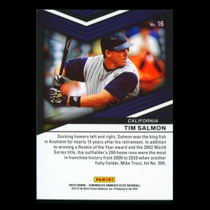 Tim Salmon 2023 Panini Chronicles Elite Angels