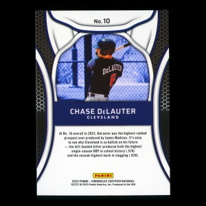 Chase DeLauter 2023 Panini Chronicles Certified Indians