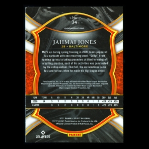 Jahmai Jones RC 2021 Select Rookie Orioles