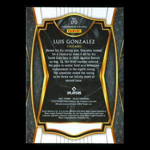 Luis Gonzalez RC 2021 Select PRM Rookie White Sox