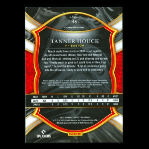 Tanner Houck RC 2021 Select Rookie Red Sox