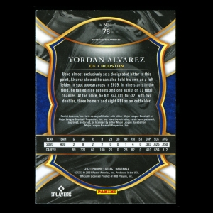 Yordan Alvarez 2021 Select Astros