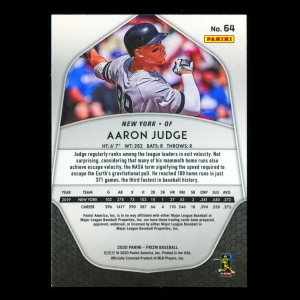 Aaron Judge 2020 Panini Prizm Yankees
