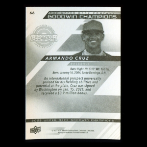 Armando Cruz 2022 Upper Deck Goodwin Champions Nationals